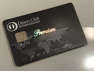 Diners Clubのプレミアム・クレジットカードの写真